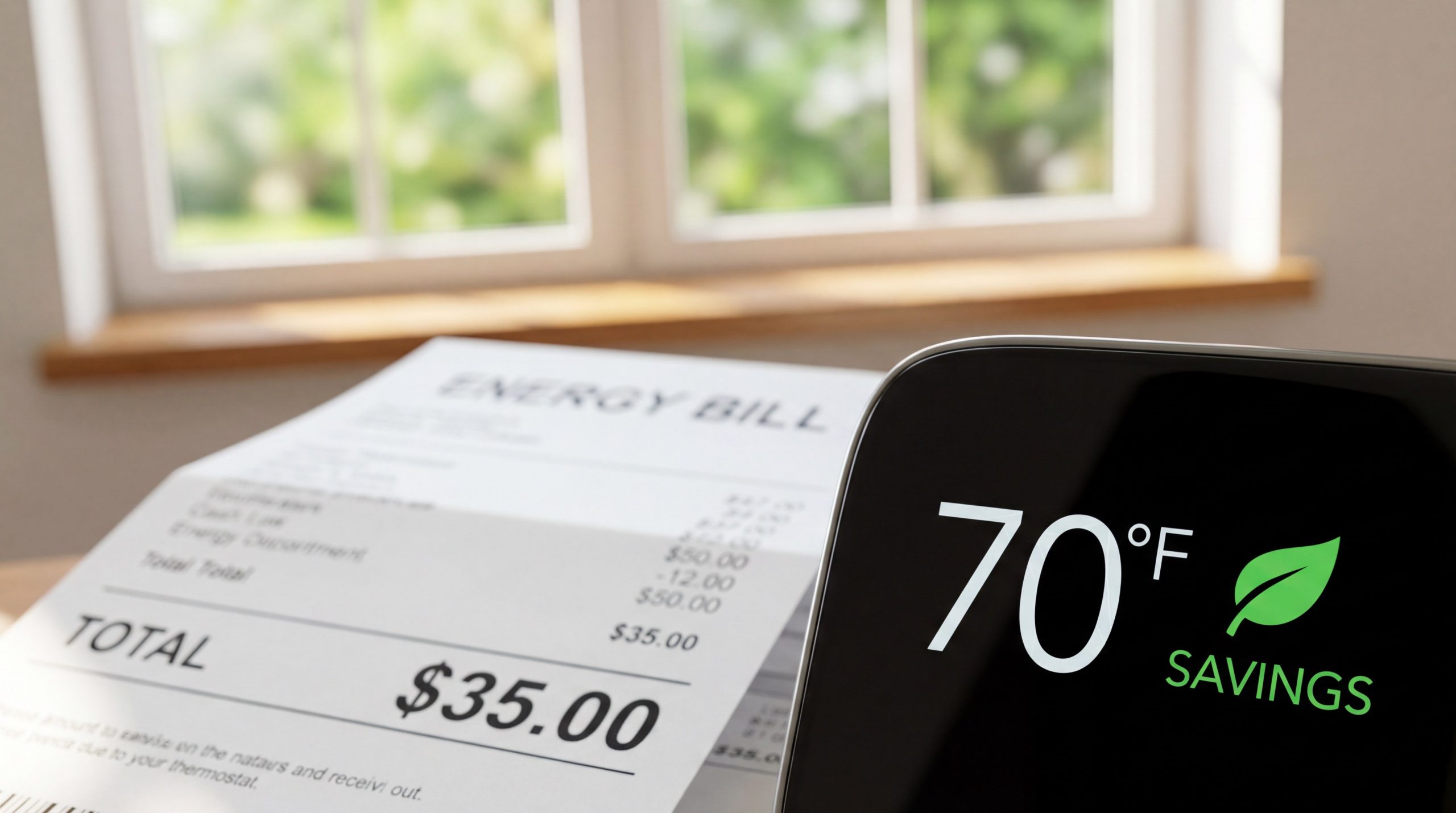 thermostat energy savings visualization