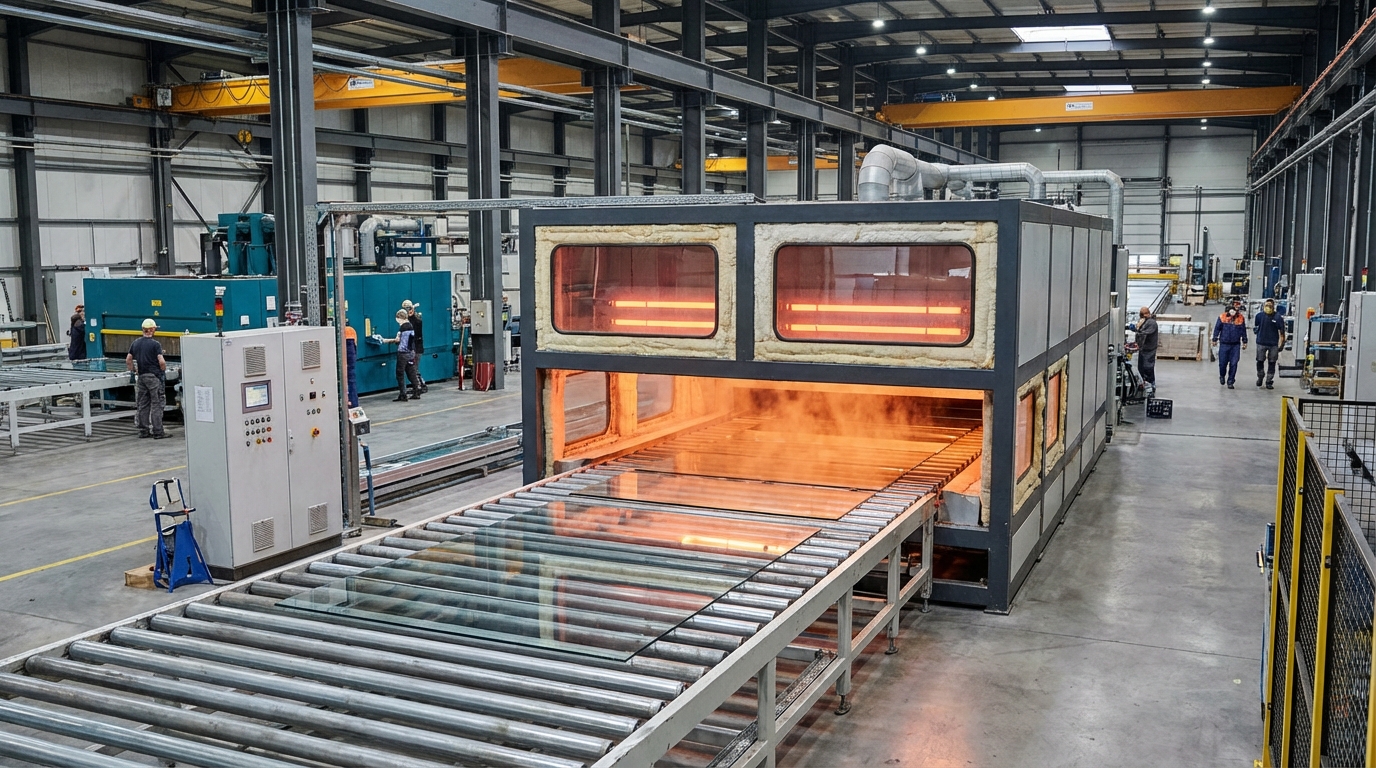 glass manufacturing tempering facility