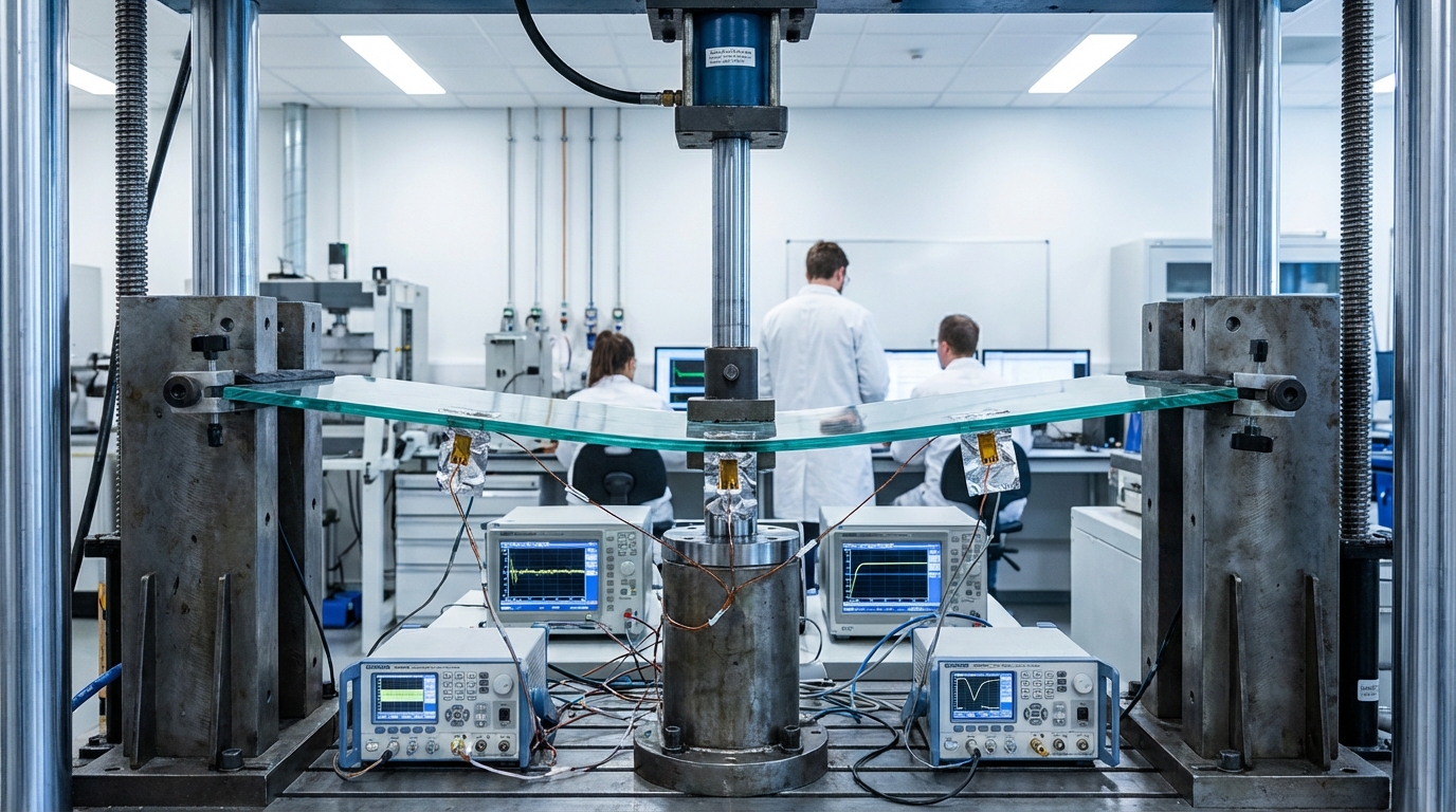 glass pane strength test lab