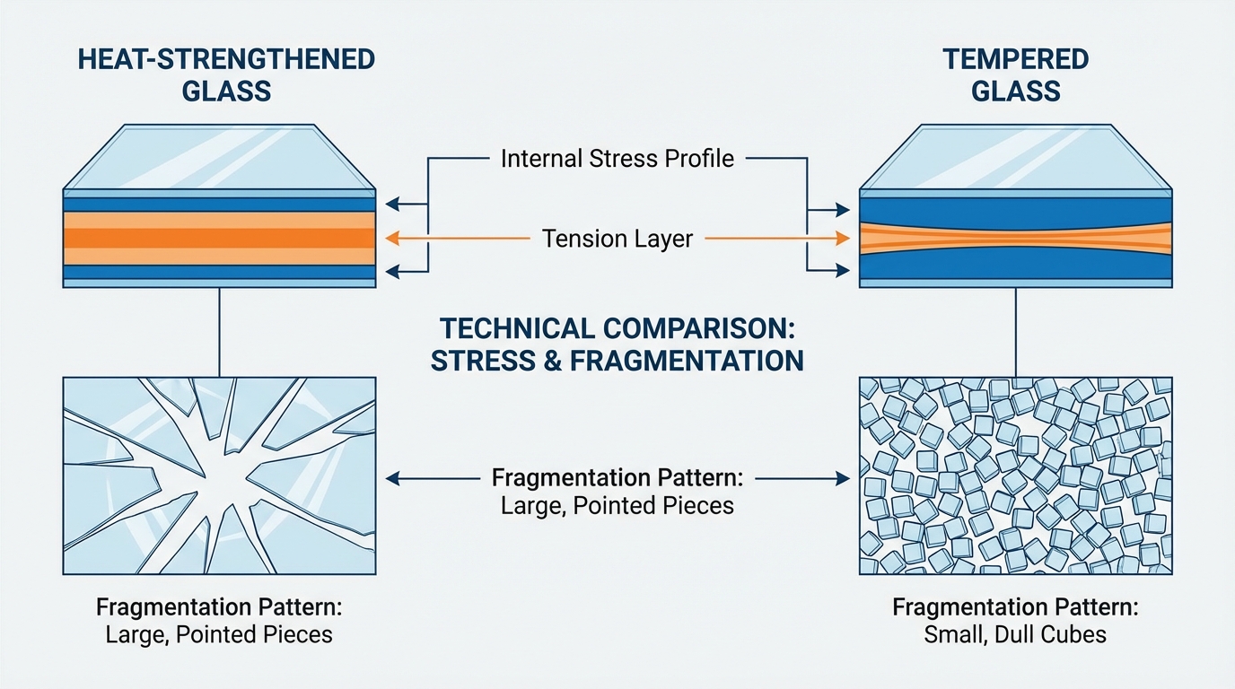 glass strength comparison diagram