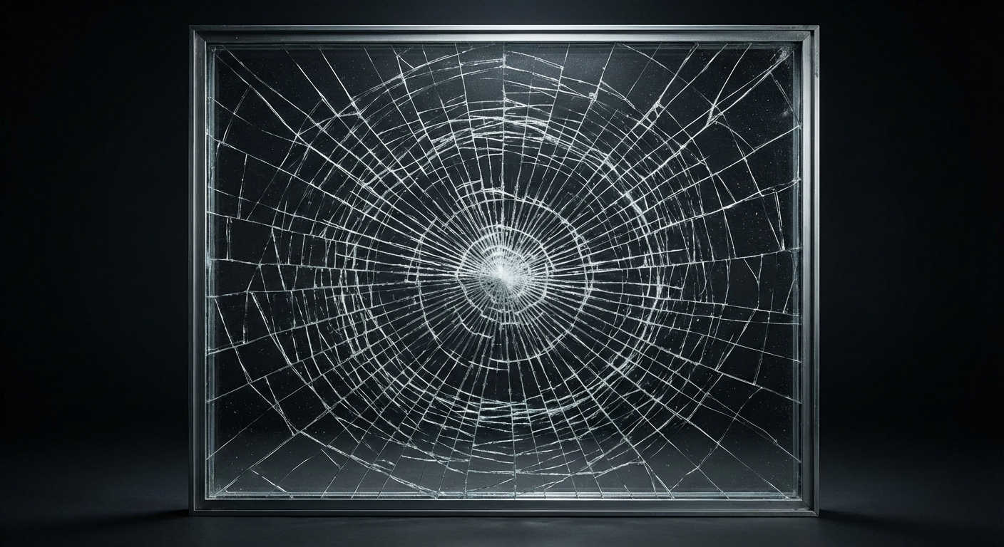 Laminated Glass Impact Pattern