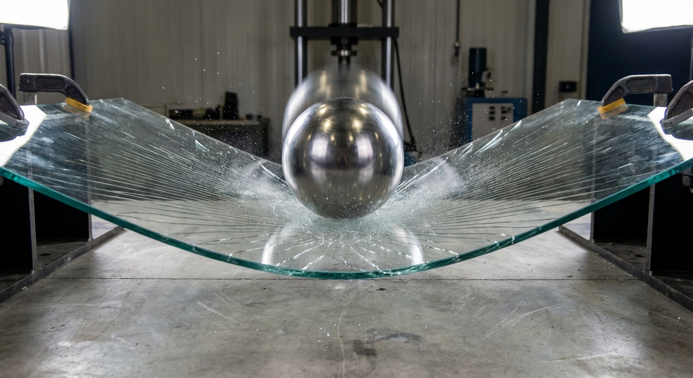 steel ball glass impact test