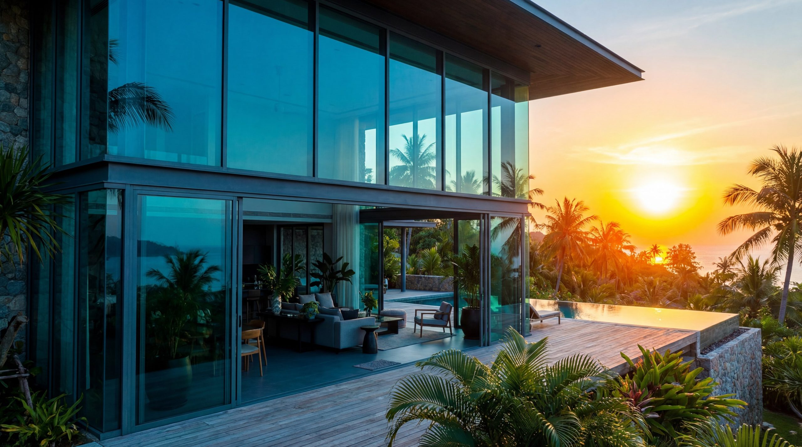 tropical villa glass architecture index 3