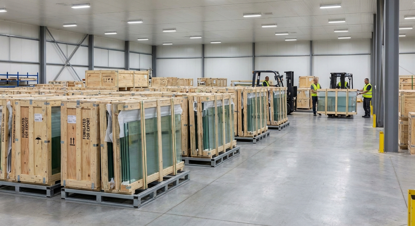 Warehouse Glass Crates