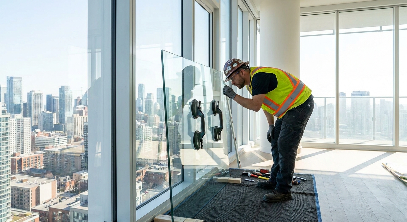 Glazing Technician Inspection Penthouse