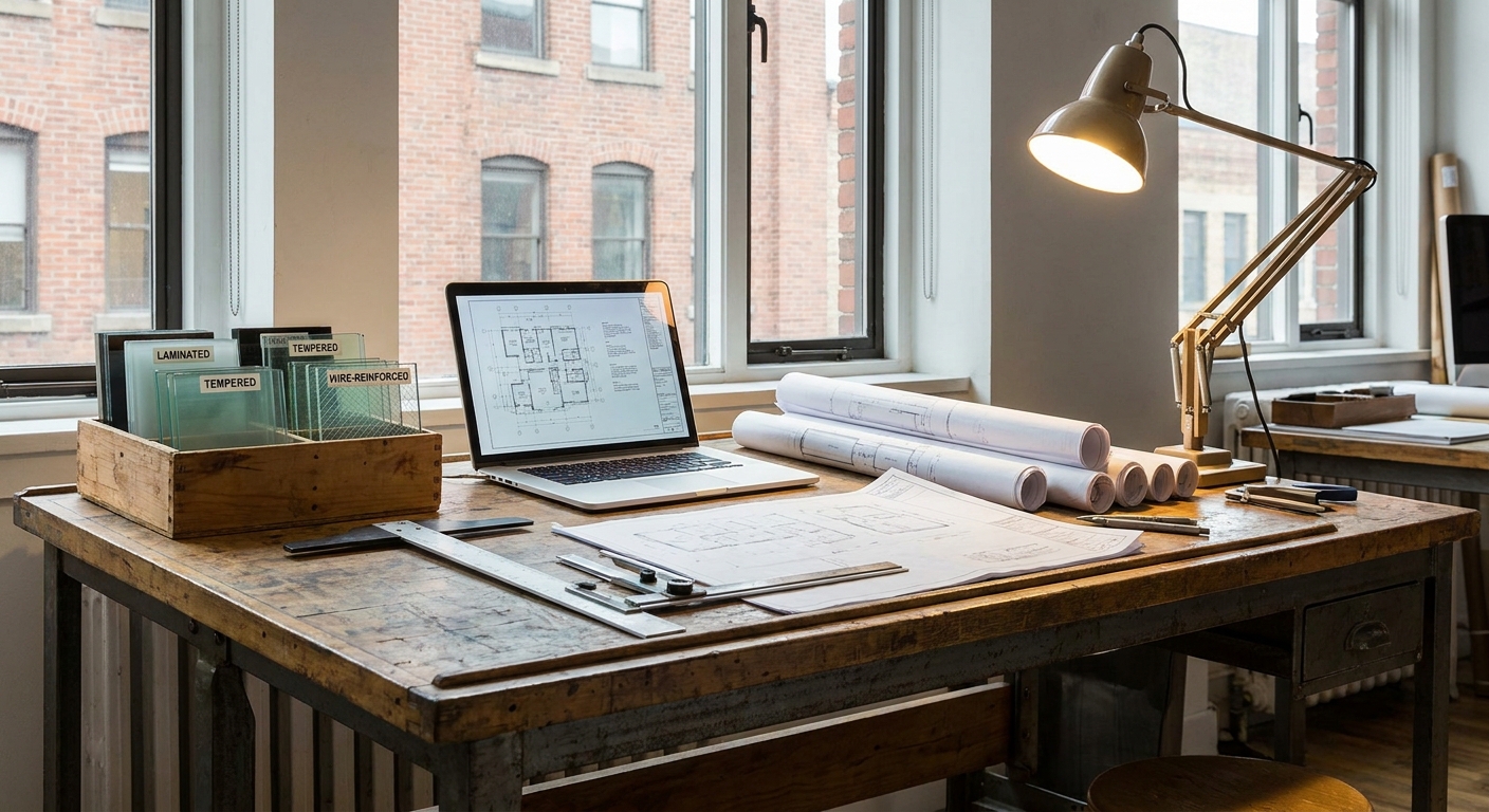 Professional Glass Selection Workspace