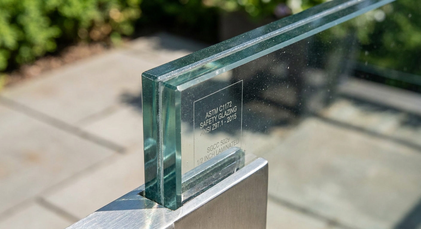 Laminated glass safety certification macro