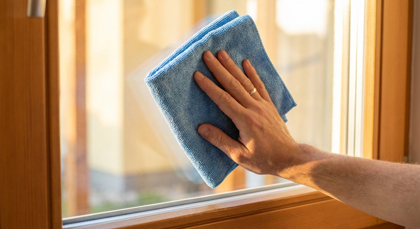 Microfiber Cloth Window Cleaning