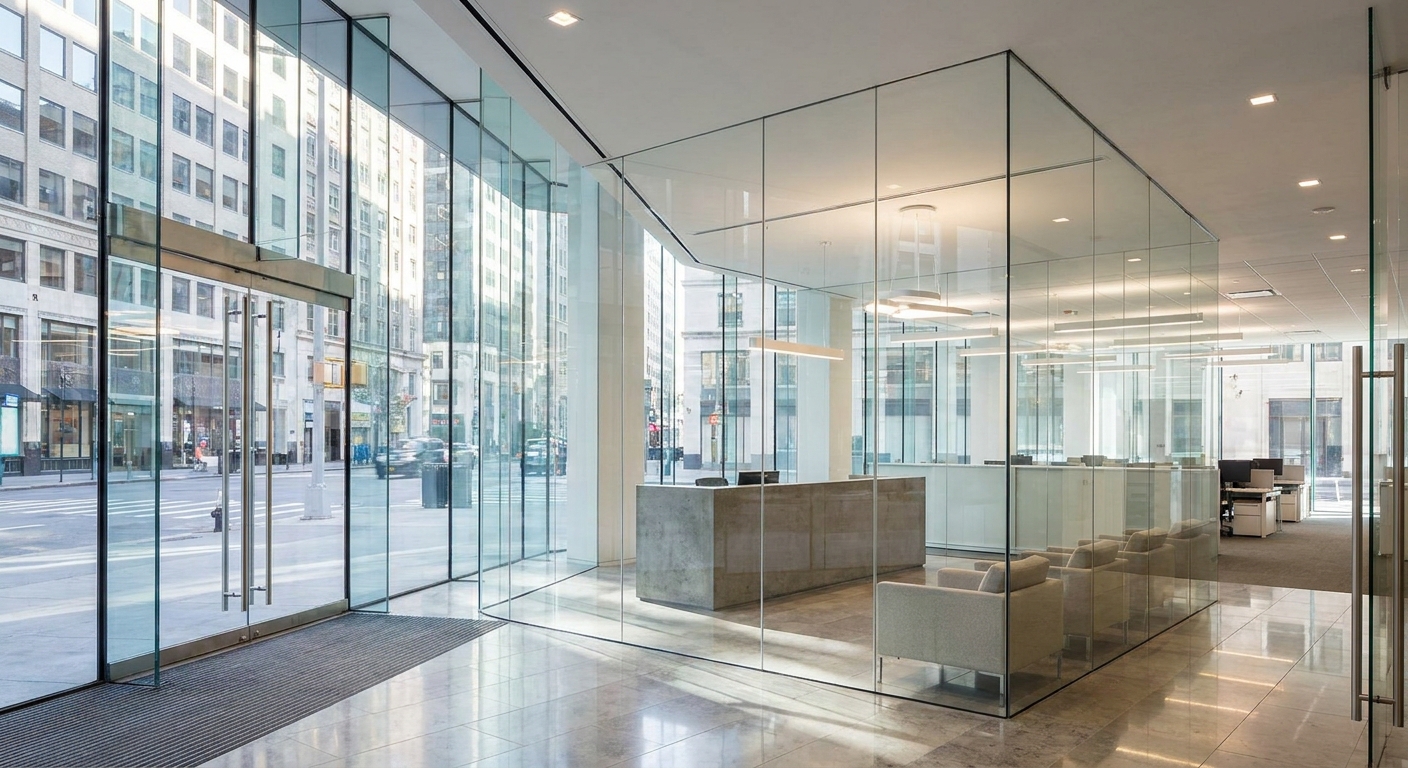 Modern Commercial Office Lobby Glazing