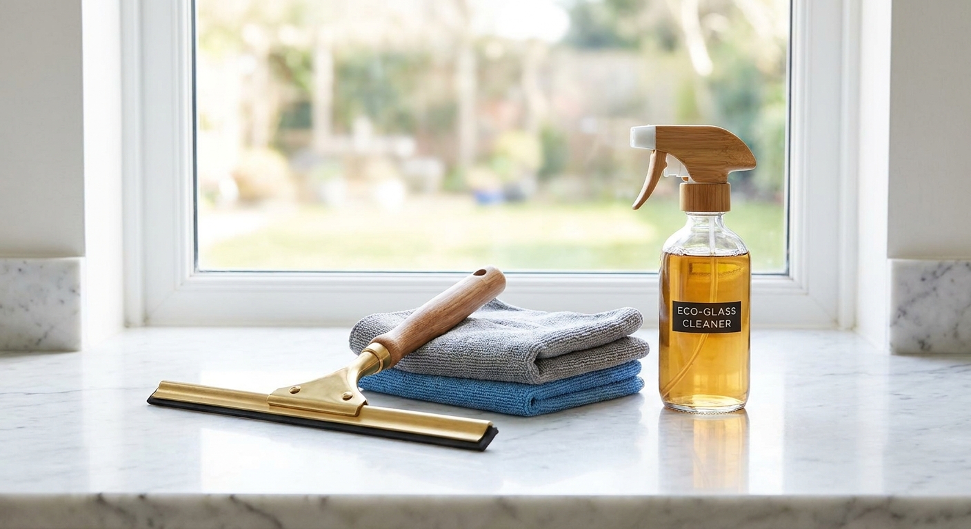 Professional Glass Cleaning Tools Setup